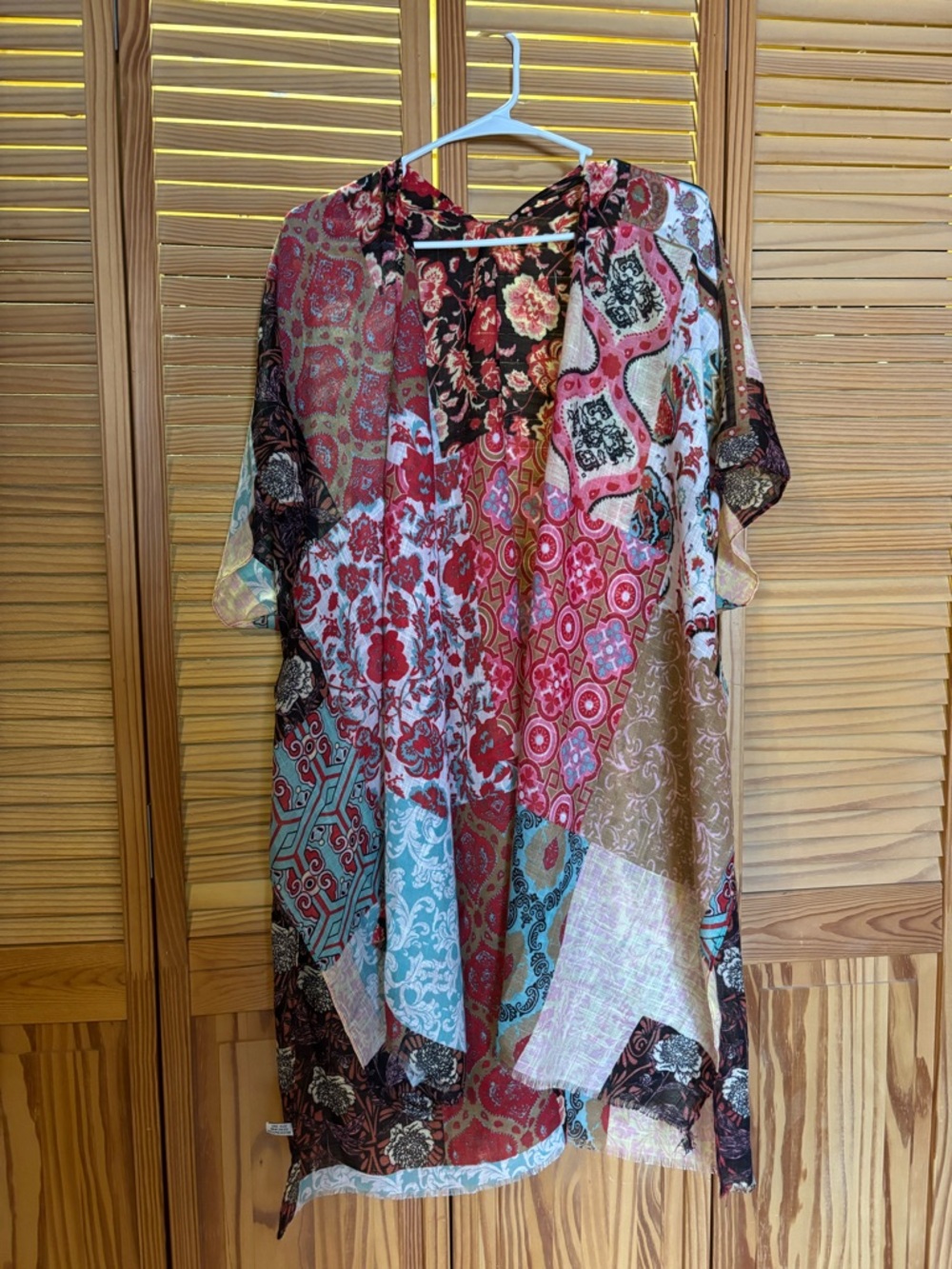 Patchwork Boho Tunic Kimono - Multi Color